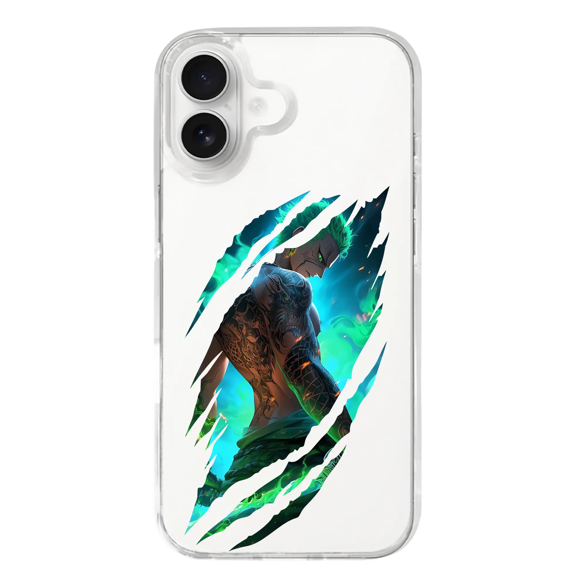 ワンピース グッズ ロロノア・ゾロ - iPhone 17シリーズ 透明スマホケース – 薄型・耐衝撃・精密フィット保護カバー